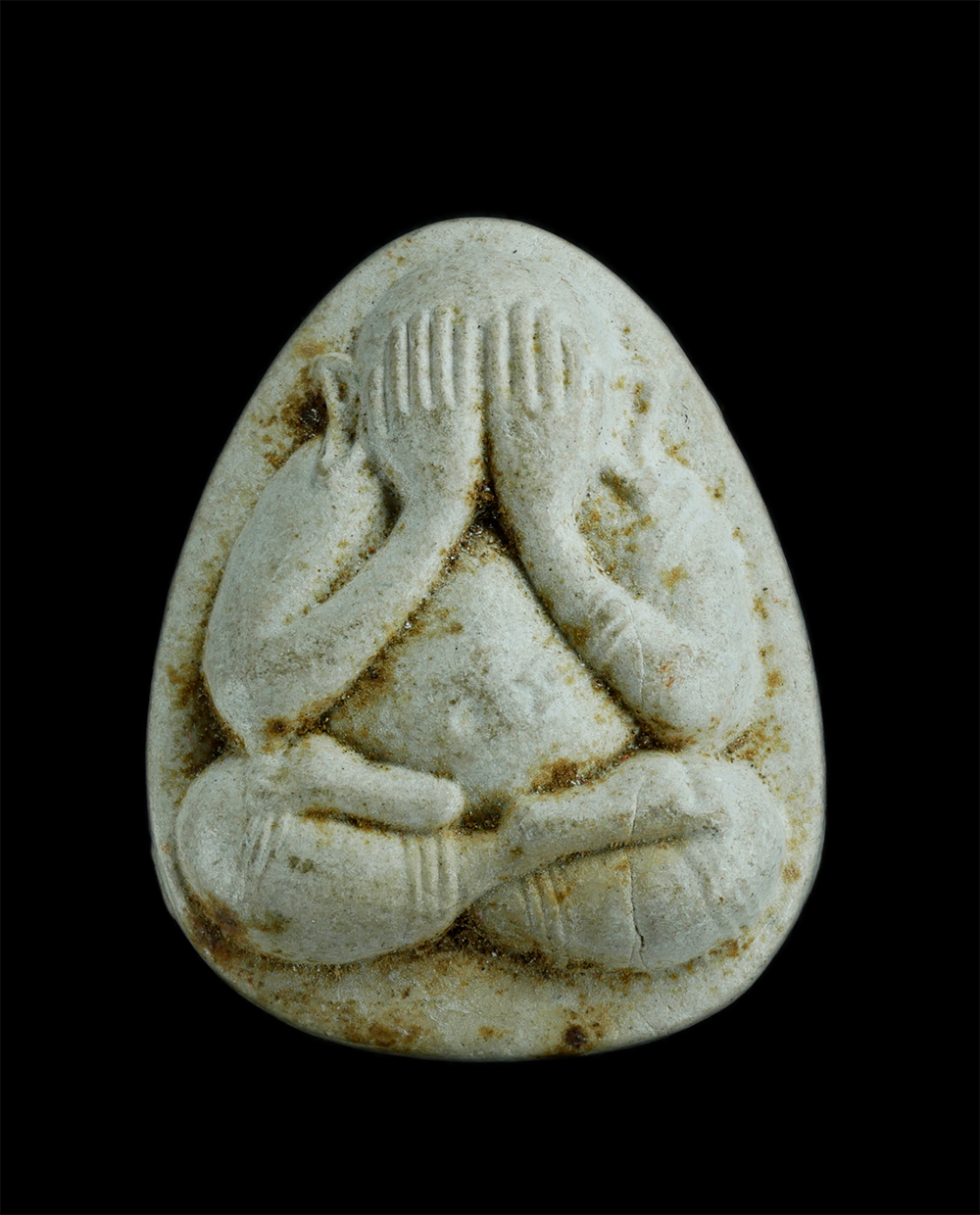 1.jpg - พระปิดตามหาลาภ หลังพระราหู รุ่นสุริยะคราส หลวงปู่แร่ วัดเชิดสำราญ อ.พนัสนิคม จ.ชลบุรี ปี 2538 เนื้อผงพุทธคุณ ผงว่าน พระเก่าสวยมวลสารดี น่าเก็บสะสม | https://kamulet.in.th