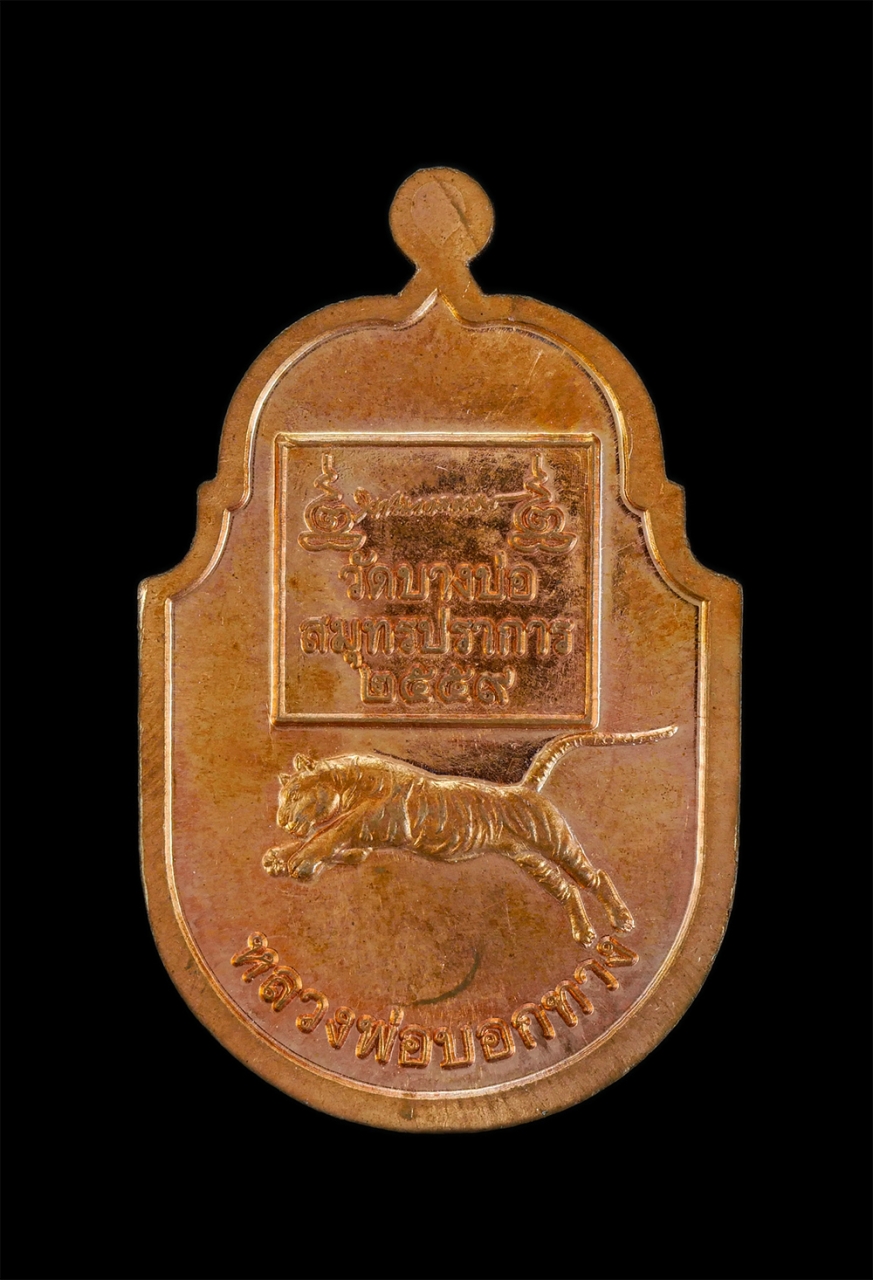 2.jpg - เหรียญหลังเสือหลวงพ่อบอกทาง หลวงพ่อชาญ(พระมงคลวรากร) วัดบางบ่อ จ.สมุทรปราการ ปี2559 เนื้อทองแดงผิวไฟ พระสร้างได้สวยงาม น่าเก็บสะสมบูชา | https://kamulet.in.th