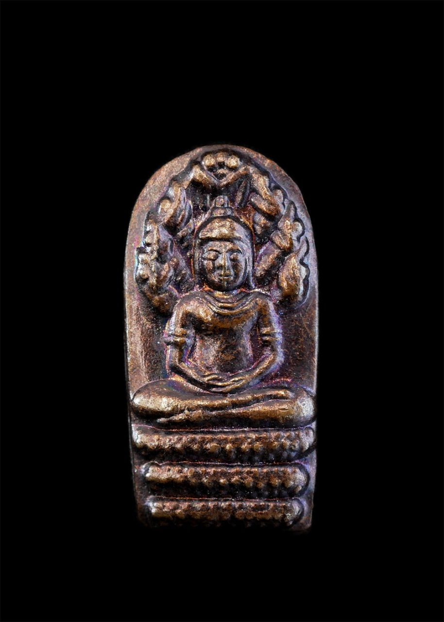 1.jpg - พระนาคปรกใบมะขาม หลังยันต์ อักษรย่อ ว.ล.ม. อ.ย. เนื้อทองแดง | https://kamulet.in.th