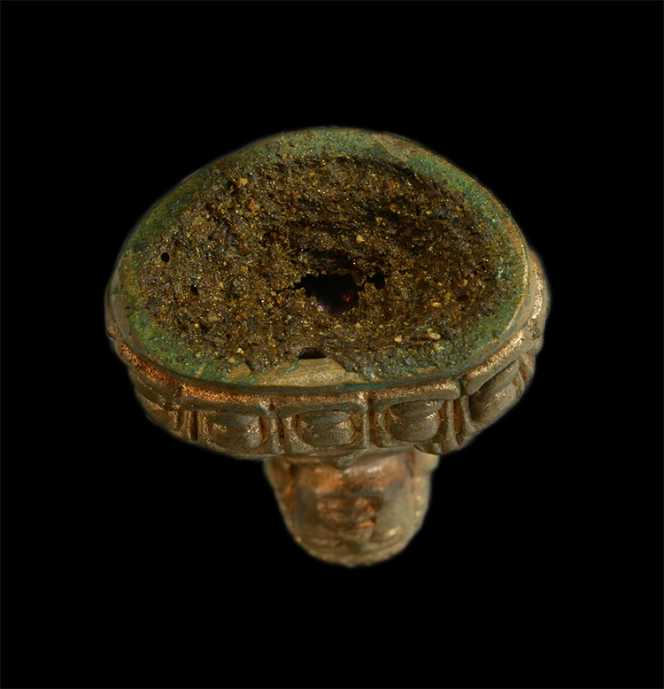 3.jpg - พระกริ่ง รุ่นเก้าแก้ว จินดามณี เนื้อทองแดง อุดผง เลข 913 หลวงปู่แก้ว เกสาโร วัดหนองพะวา อ.บ้านค่าย จ.ระยอง ปี2556 | https://kamulet.in.th