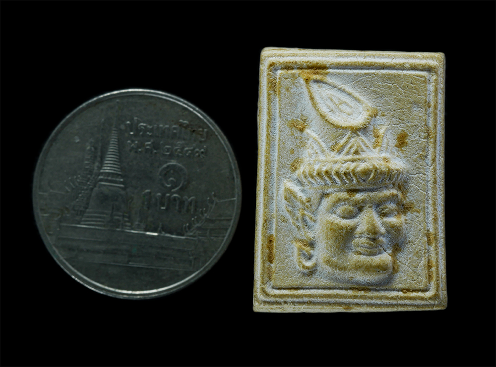 3.jpg - พระผงเศียรพ่อแก่ หลังตะโพน หลวงพ่อรวย ปาสาทิโก วัดตะโก จ.อยุธยา เนื้อผงพุทธคุณ ผงว่าน พระเก่าสวย มวลสารดี พิมพ์เล็กหายาก น่าเก็บสะสมบูชา | https://kamulet.in.th