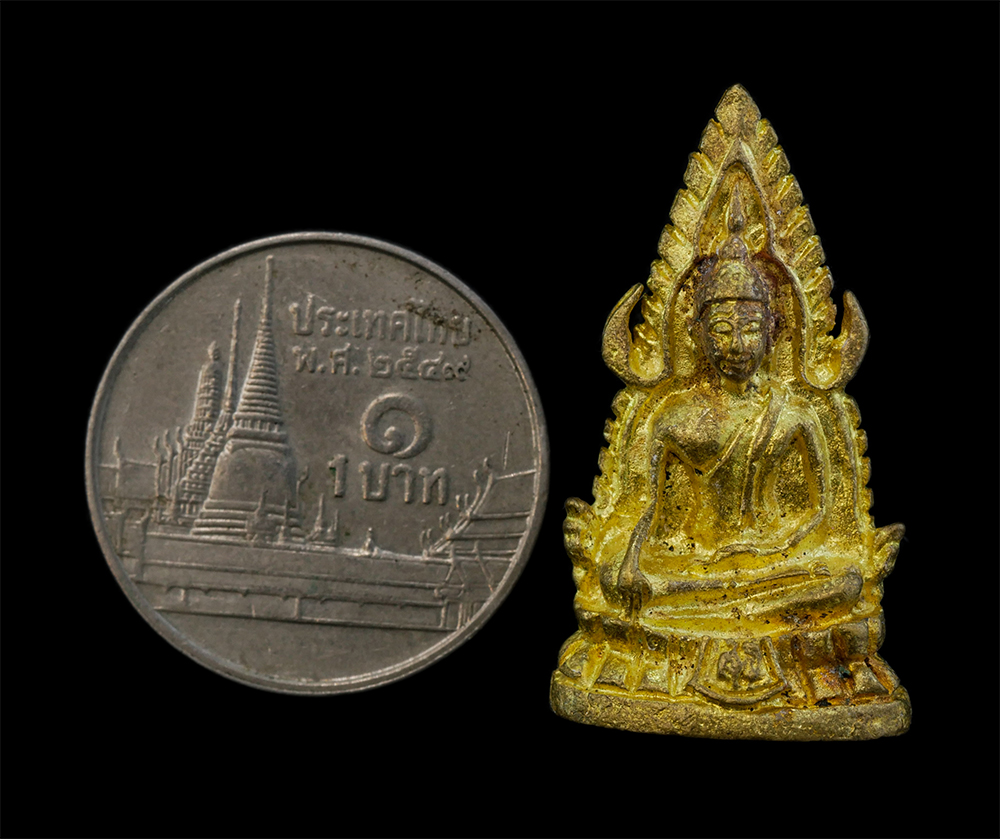 4.jpg - รูปหล่อพระพุทธชินราช เนื้อทองทิพย์ พระเก่าสวย มวลสารดี | https://kamulet.in.th