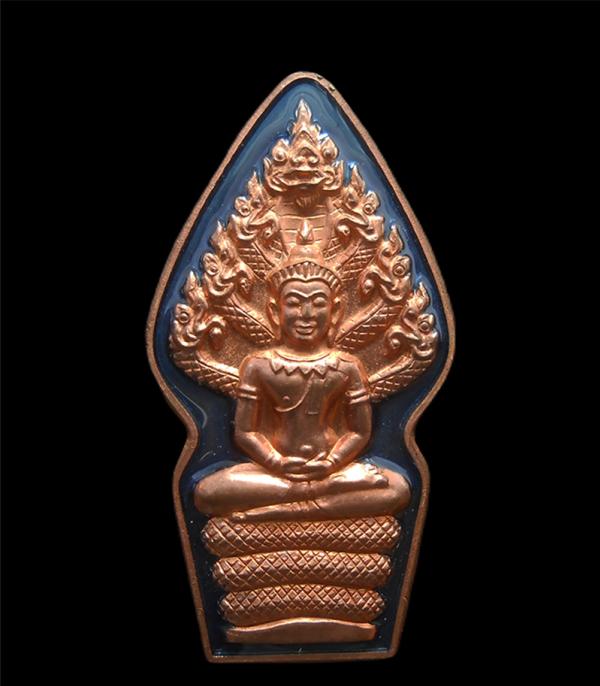 เหรียญนาคปรกเอวคอด ไตรมาส7รอบ หลวงพ่อสิน วัดละหารใหญ่ อ.บ้านค่าย จ.ระยอง ปี2555 เนื่อทองแดงลงยาน้ำเงิน พระสร้างได้สวยงาม น่าเก็บสะ [..] | https://kamulet.in.th