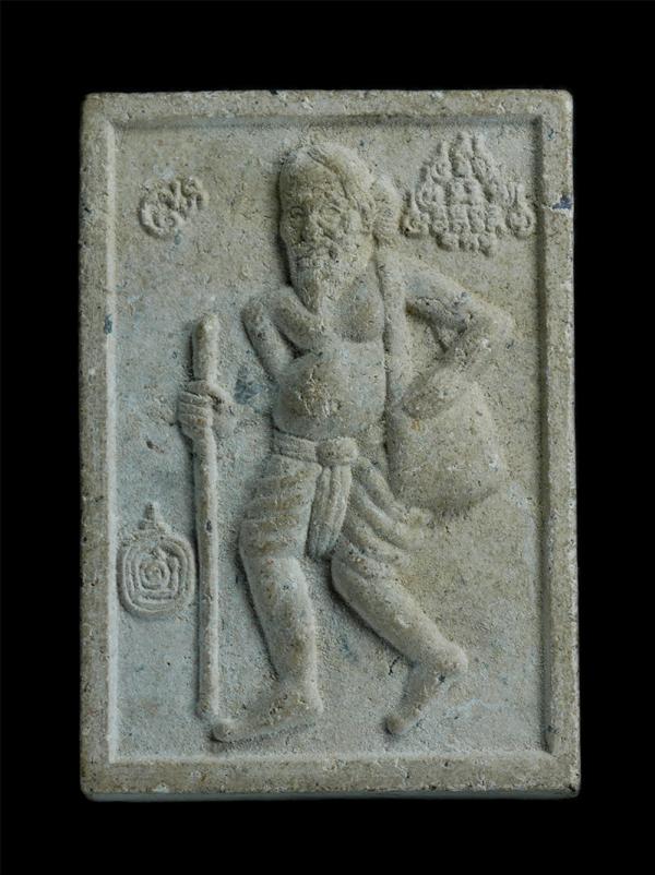 พระผงชูชก มหาลาภ ครูบาเจ้าบุญเลิญ วัดเขาปกล้น จ.ลพบุรี เนื้อผงพุทธคุณ ผงว่าน (องค์ที่1) | https://kamulet.in.th