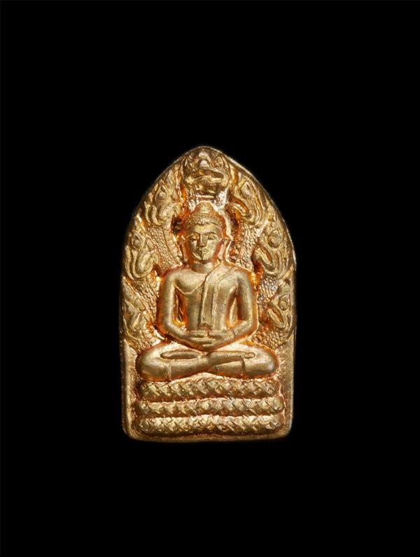 พระปรกใบมะขาม หลวงพ่อฟู วัดบางสมัคร จ.ฉะเชิงเทรา ปี2557 ออกวัดปากแพรก อ.ปลวกแดง จ.ระยอง เนื้อทองแดง ตอกโค๊ต | https://kamulet.in.th