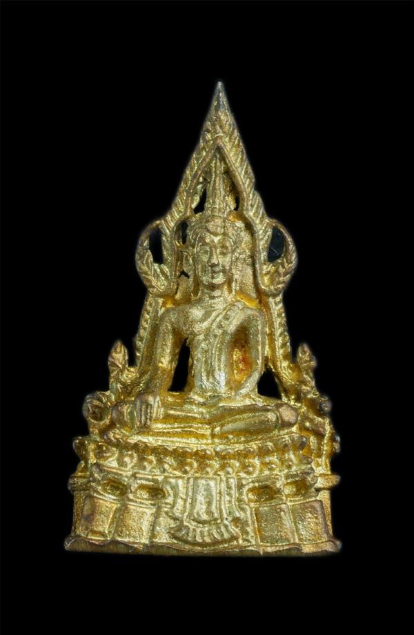 รูปหล่อพระพุทธชินราช วัดถ้ำเขาเครือ จ.เพชรบูรณ์ เนื้อทองผสม ที่ระลึกในงานหล่อพระประธาน | https://kamulet.in.th