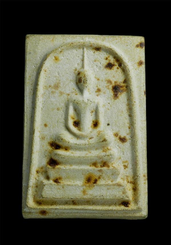 พระสมเด็จหลังรูปเหมือนหลวงปู่ยอด วัดกรอกยายชา อ.เมือง จ.ระยอง เนื้อผงพุทธคุณ ผงว่าน พระเก่าสวย น่าเก็บสะสม(องค์ที่2) | https://kamulet.in.th