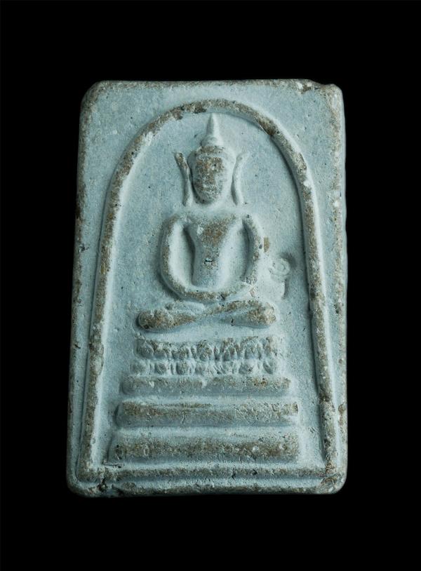 สมเด็จหูบายศรี ฐานบัว มีโค๊ตข้างองค์พระประธาน เนื้อผงเก่าสวย | https://kamulet.in.th