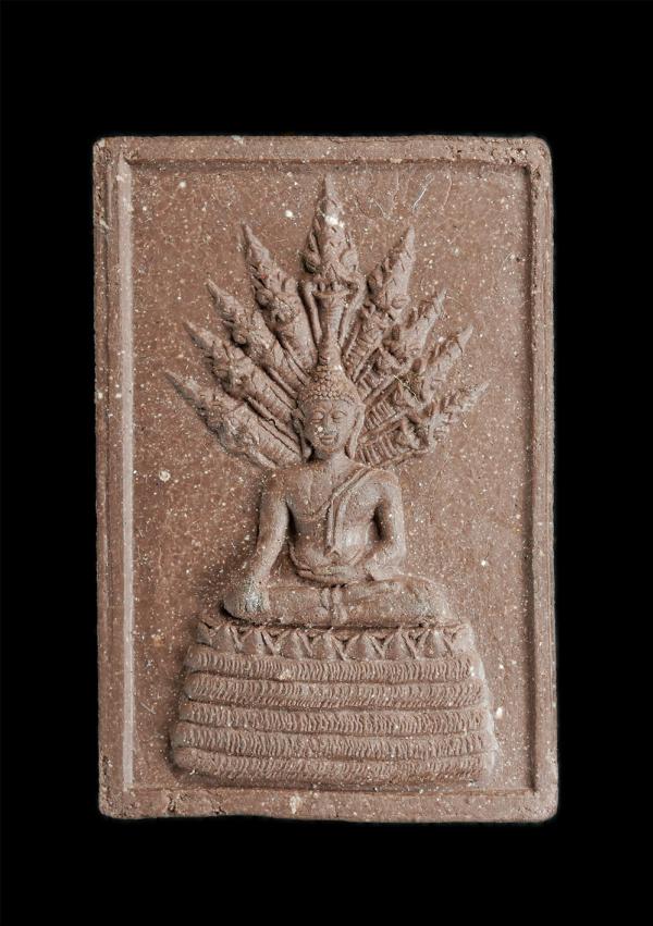 พระนาคปรกเก้าหน้ามหามงคล รุ่นอายุ ๑๐๑ ปี หลวงพ่อชาญ อิณมุตฺโต(พระมงคลวรากร) วัดบางบ่อ อ.บางบ่อ จ.สมุทรปราการ สร้างปี2558 เนื้อผงพุ [..] | https://kamulet.in.th