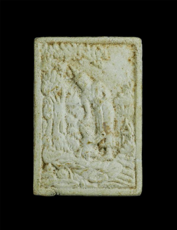 พระผงพิมพ์พระพุทธเจ้า ปางประสูติ เจ้าคณะตำบลบึงน้ำรักษ์ บางน้ำเปรี้ยว ฉะเชิงเทรา สร้างปี 2537 เนื้อผงพุทธคุณ ผงว่าน | https://kamulet.in.th