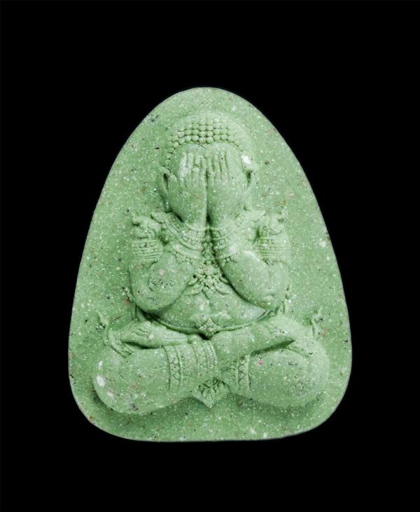 พระปิดตา รุ่นปลดหนี้ชนะจน หลวงพ่อเถ่ง จิตคโน วัดหนองกรับ จ.ระยอง ที่ระลึกงานผูกพัทธสีมาฝังลูกนิมิต ปลุกเสกข้ามปี2563 เนื้อเขียว (เ [..] | https://kamulet.in.th