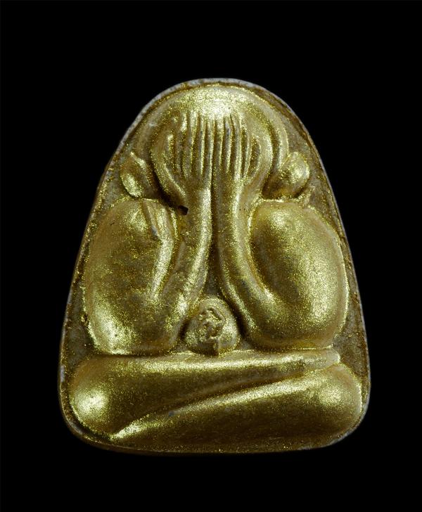 พระปิดตาสองหน้า หลวงพ่อทอง วัดเขากระจิว(วัดบรรพตาวาส) อ.ท่ายาง จ.เพชรบุรี ปี2520 เนื้อผงพุทธคุณ ผงว่าน องค์นี้พิเศษทาทอง ฝังตะกรุด [..] | https://kamulet.in.th