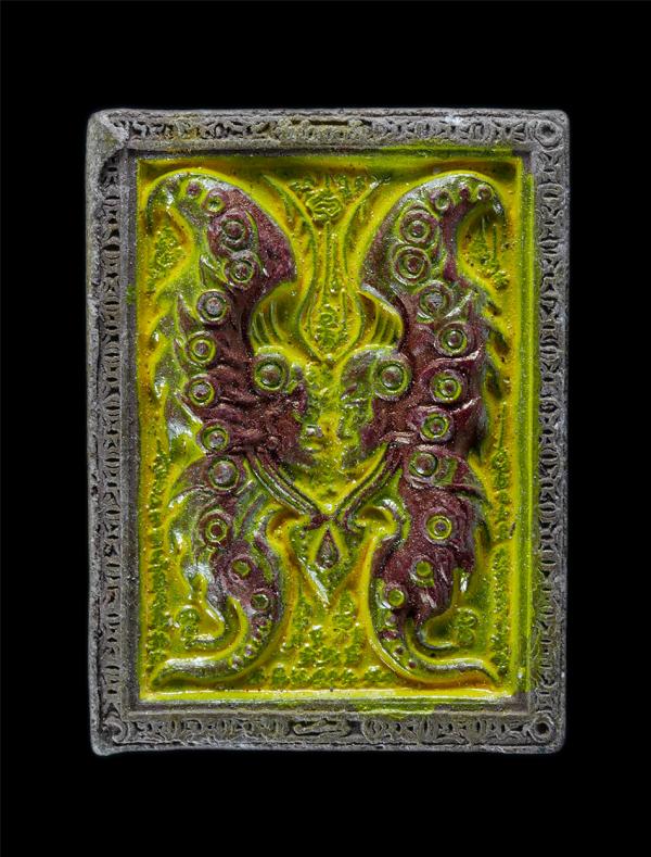 เทพภมรจำแลง เนื้อผงพุทธคุณลงสีเหลือง หลังฝังพลอย แร่ปลุกเสก พิมพ์เล็ก ครูบากฤษณะ อาศรมสถานสวนพฤษ์ศาสตร์ เมืองโคราช เทพจำแลงภมร มีพ [..] | https://kamulet.in.th