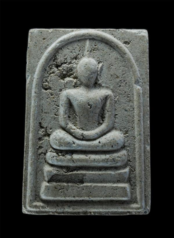 พระสมเด็จหลังยันต์พุทธซ้อน หลวงพ่อเปิ่น วัดบางพระ จ.นครปฐม เนื้อผง พระเก่าสวย | https://kamulet.in.th