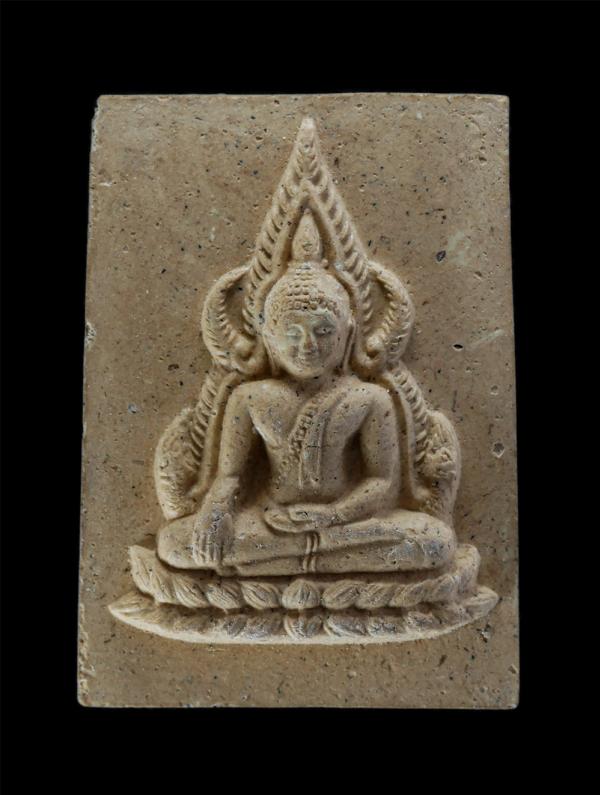 พระพุทธชินราช หลวงพ่อมาลัย วัดบางหญ้าแพรกจ.สมุทรสาคร เนื้อผงพุทธคุณ ผงว่าน พระเก่าสวย มวลสารดี น่าเก็บสะสมบูชา | https://kamulet.in.th