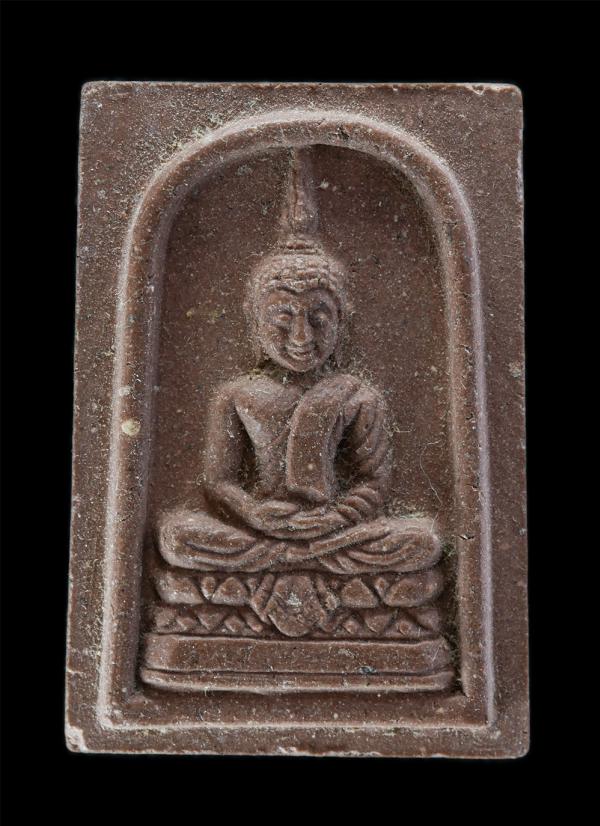 พระสมเด็จ งานปิดทองฝังลูกนิมิต วัดประทุม อ.เมือง จ.ตราด เนื้อผงพุทธคุณ | https://kamulet.in.th