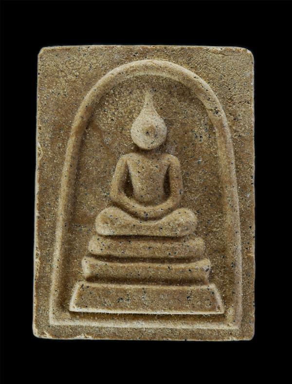 พระสมเด็จ วัดเกาะแมว อ.แหลมสิงห์ จ.จันทบุรี ปี2552 ที่ระลึกงานฝังลูกนิมิต เนื้อผงพุทธคุณ ผงว่าน(องค์ที่2) | https://kamulet.in.th