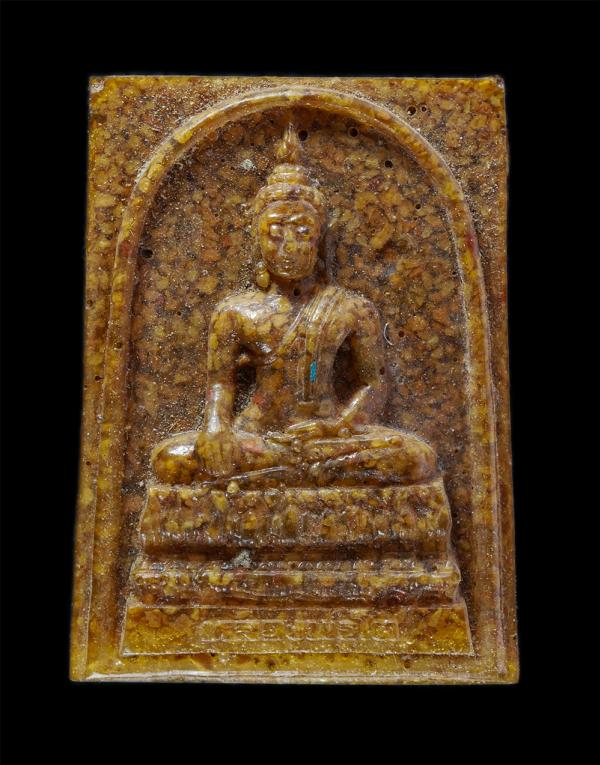 หลวงพ่อโต วัดช้างชนศิริราษฎร์บำรุง อ.เมือง จ.ระยอง ปี2549 เนื้อกระเบื้องหลังคาโบสถ ​ | https://kamulet.in.th