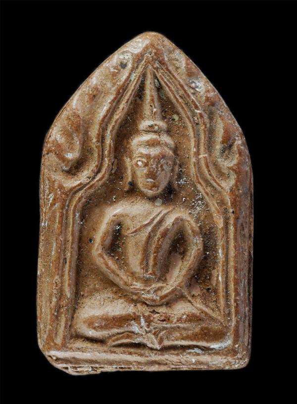 พระขุนแผนทรงพลเล็ก รุ่นยุทธหัตถี414 ปี 2549 เนื้อดิน วัดบ้านกร่าง จ.สุพรรณบุรี พระเก่าสวย | https://kamulet.in.th