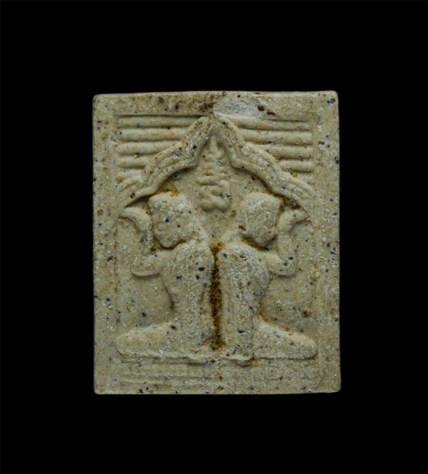 นางกวักคู่ หลวงพ่อนิยม สุภัทโท วัดป่าหลักร้อย จ นครราชสีมา เนื้อผงพุทธคุณ | https://kamulet.in.th