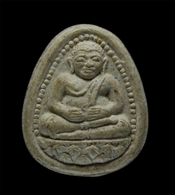 พระสังกัจจายณ์ หลังยันต์ เนื้อผงพุทธคุณ มวลสารดี | https://kamulet.in.th