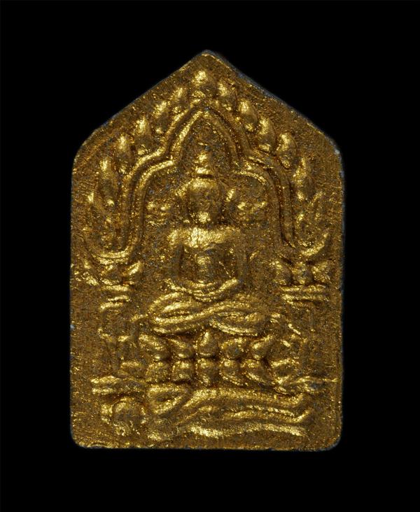 พระขุนแผนผงพรายมหาภูติ หลังยันต์หนุมานคู่ เนื้อดำลงทอง หลวงพ่ออนันต์ วิสุทโธ(พระครูวิสุทธิ์สมุทรคุณ) วัดบางพลีน้อย ต.บางพลีน้อย อ. [..] | https://kamulet.in.th