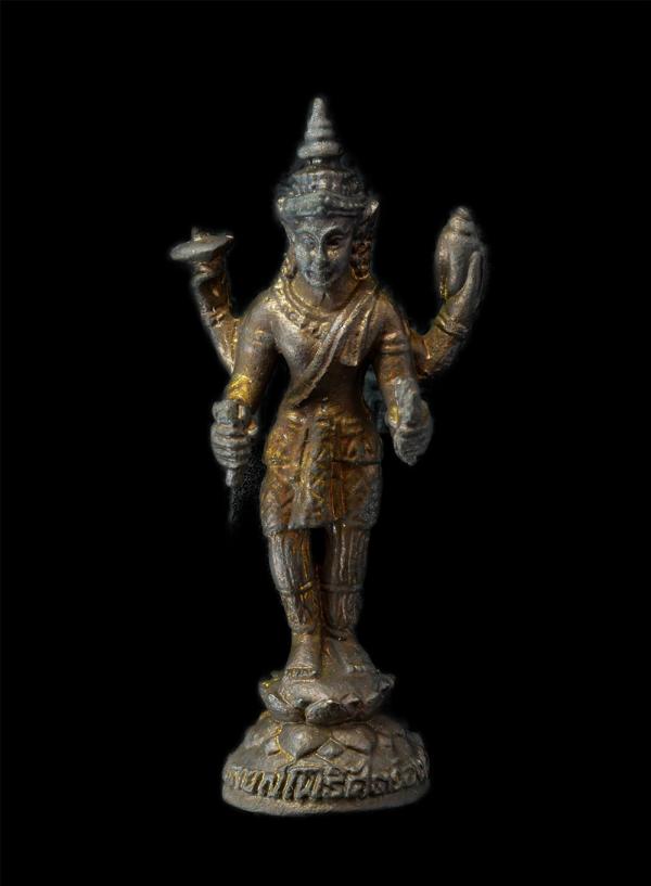 รูปหล่อพระนารายณ์โพธิสัตว์องค์ปฐม ดินแดนแห่งพุทธรักษา เนื้อโลหะ พระเก่าสวย พร้อมกล่องเดิมๆ | https://kamulet.in.th