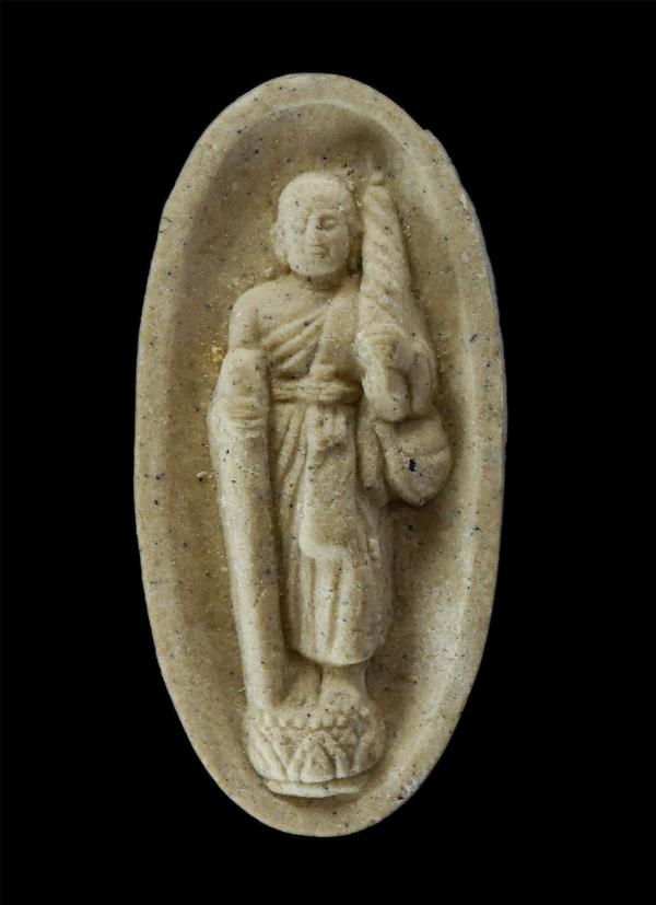 พระสีวลี มหาลาภ วัดไทรงาม อ.ท่าตะเกียบ จ.ฉะเชิงเทรา ปี2552 เนื้อผงพุทธคุณ ผงว่าน พระสวยมวลสารดี พร้อมใบคาถาบูชา | https://kamulet.in.th