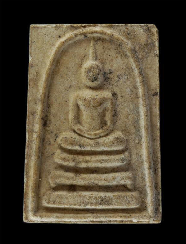 พระสมเด็จหลังสิงห์ ยันต์พุฒซ้อน หลวงพ่อน้อย วัดสิงห์สุทธาวาส อ.บางไทร จ.อยุธยา เนื้อผงพุทธคุณ ผงว่าน พระเก่า มวลสารดี | https://kamulet.in.th