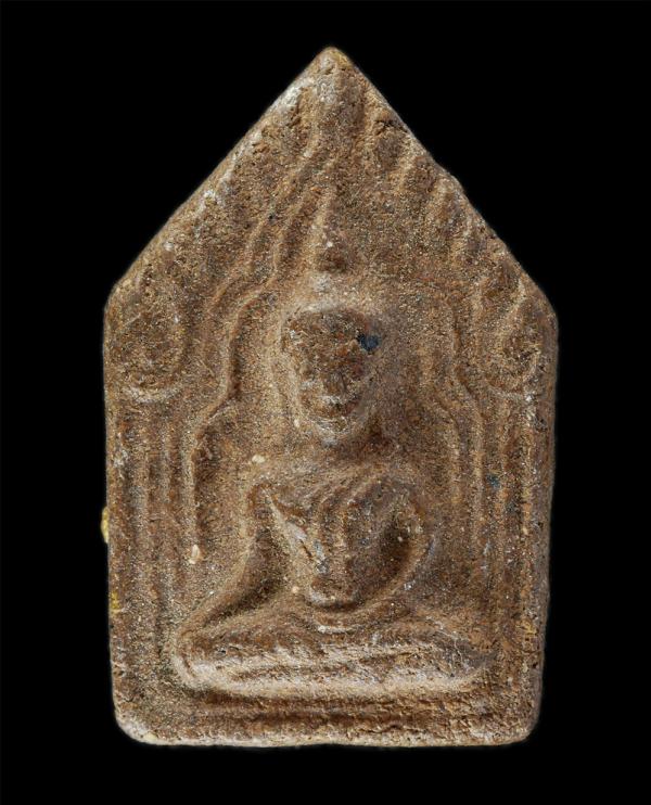 พระขุนแผน หลังทาทอง จารยันต์ เนื้อผง ผงว่าน พระเก่าสวย มวลสารดี  | https://kamulet.in.th