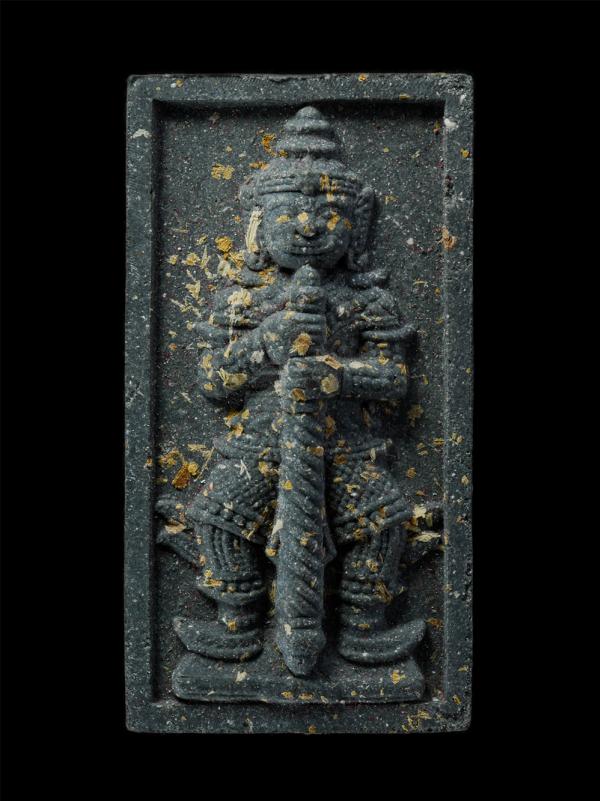 ท้าวเวสสุวรรณ หลังยันต์ดวงเศรษฐี เสาร์ ๕ หลวงปู่หมุน ฐิตสีโล วัดบ้านจาน อ.กันทรารมย์ จ.ศรีสะเกษ ปี2543 เนื้อผงพุทธคุณ ผงว่านดำ นิย [..] | https://kamulet.in.th