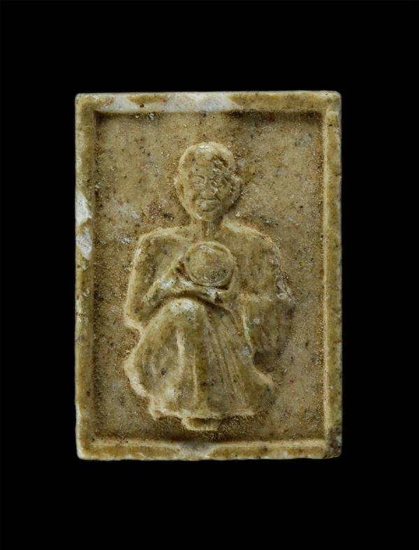 หลวงพ่อโอภาสี วัดเขาตลาดสิงห์หเสนี ต.พลงตาเอี่ยม อ.วังจันทร์ จ.ระยอง ปี2536 เนื้อผงพุทธคุณ ผงว่าน | https://kamulet.in.th