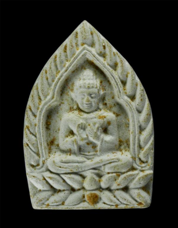 พระผงพิมพ์เจ้าสัว หลวงพ่อภัทร วัดคลองลาว จ.จันทบุรี เนื้อผงพุทธคุณ ผงว่าน พระเก่าสวย มวลสารดี | https://kamulet.in.th