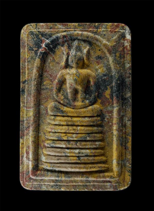 พระสมเด็จสายรุ้ง หลวงปู่บุญ อาจาโร เศรษฐี 95 ปี พ.ศ.2561 วัดนิลาวรรณ์ประชาราม อ.หนองไผ่ จ.เพชรบูรณ์ เนื้อผงพุทธคุณ ผงว่าน รวมมวลสา [..] | https://kamulet.in.th