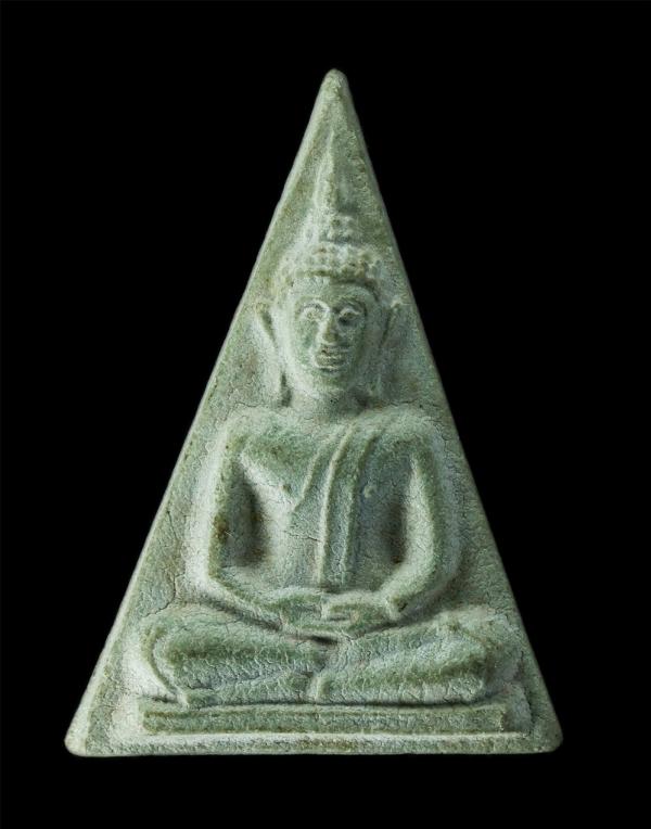 พระนางพญา หลวงพ่อรุ่งเรือง ธมฺมปวโร(พระครูปริยัติชยาภรณ์) ที่ระลึกวางศิลาฤกษ์อุโบสถ วัดเวียง ต.ตลาดไชยา อำเภอไชยา จังหวัดสุราษฎร์ธ [..] | https://kamulet.in.th