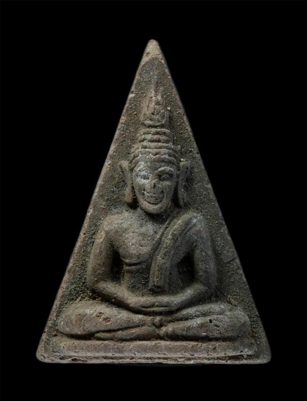 พระนางพญา หลังยันต์ เนื้อดินเผา ไม่ทราบที่(kamulet.in.th) | https://kamulet.in.th