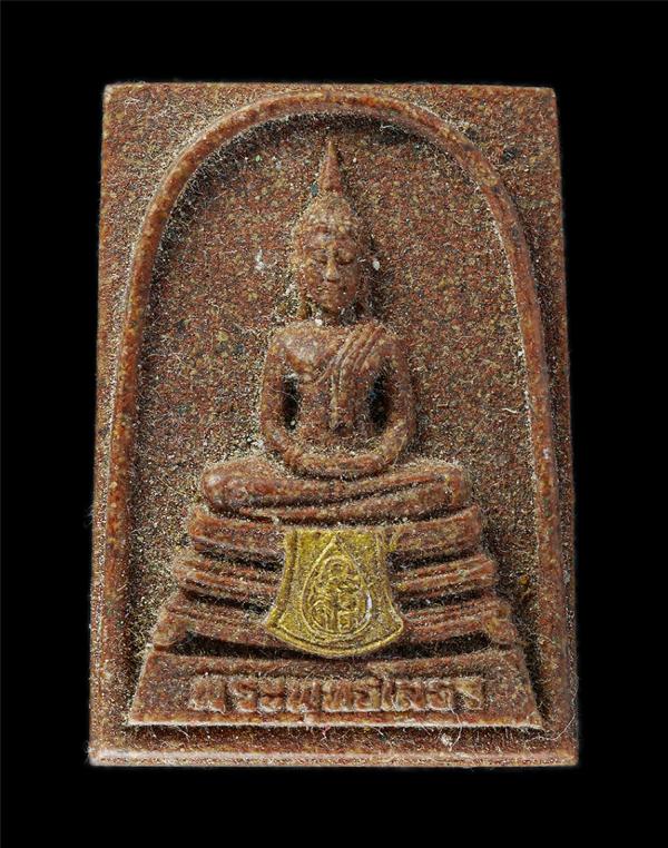 หลวงพ่อโสธร เนื้อกระเบื้องหลังคาโบสถ์ หลวงพ่ออ๊อด วัดสายไหม จ.ปทุมธานี ปี2559 | https://kamulet.in.th