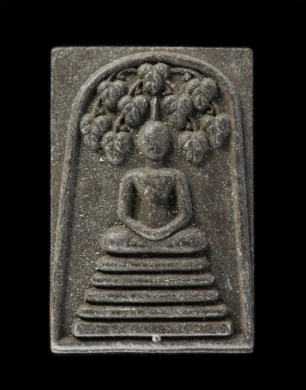 พระสมเด็จ พิมพ์ปรกโพธิ์ หลังยันต์ใบพัด มีชื่อย่อวัด ว.จ.ส. เนื้อผงพุทธคุณ ผงว่าน | https://kamulet.in.th