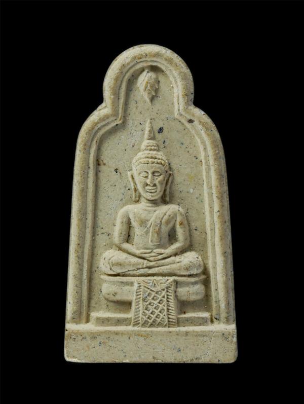 หลวงพ่อเศรษฐี วัดตะโหนดราย อำเภอบางคนที จังหวัดสมุทรสงคราม เนื้อผงพุทธคุณ ผงว่าน | https://kamulet.in.th