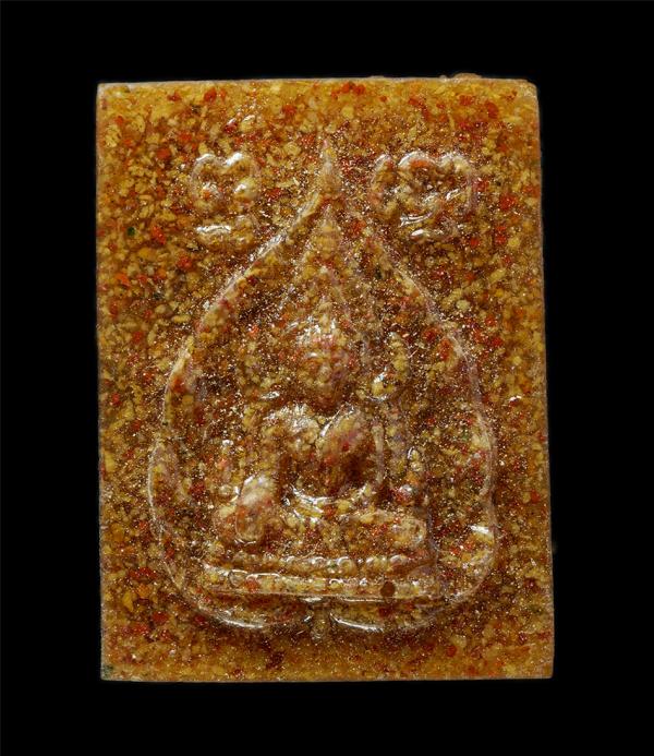 ​พระพุทธชินราชใบโพธิ์ เนื้อกระเบื้องหลังคาโบสถ์ พระเก่าสวย ไม่ทราบที่ | https://kamulet.in.th