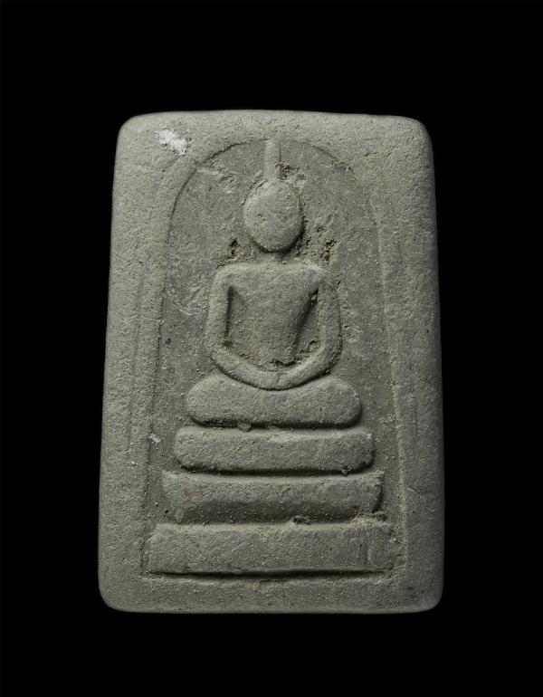 พระสมเด็จหลังรูปเหมือนหลวงพ่อจ้อย จันทสุวัณโณ วัดศรีอุทุมพร ต.หนองกรด อ.เมือง จ.นครสวรรค์  เนื้อผงใบลาน | https://kamulet.in.th