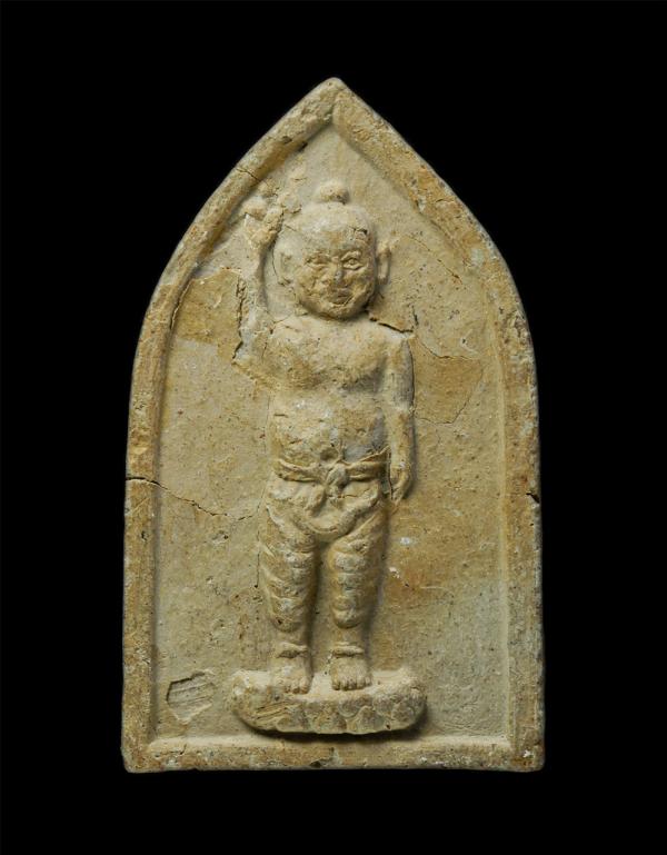 พระสิทธัตถะมหาราชกุมาร พระครูกาญจนสิริพัฒน์ วัดเสาหงษ์พัฒนาวราราม จ.กาญจนบุรี เนื้อดิน | https://kamulet.in.th