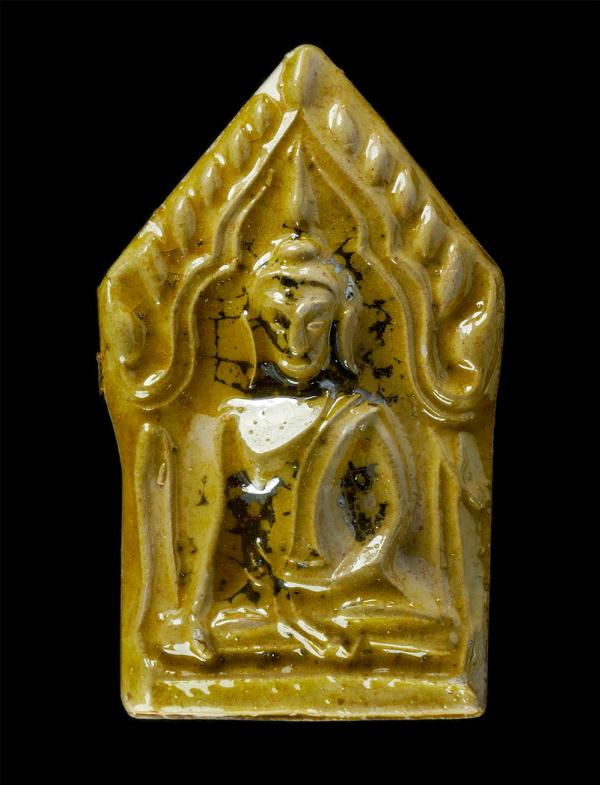 พระขุนแผนเคลือบ เพชรพันล้าน เพชรกลับ วัดบ้านกลับ จ.สิงห์บุรี เนื้อผงพุทธคุณ ผงว่าน | https://kamulet.in.th