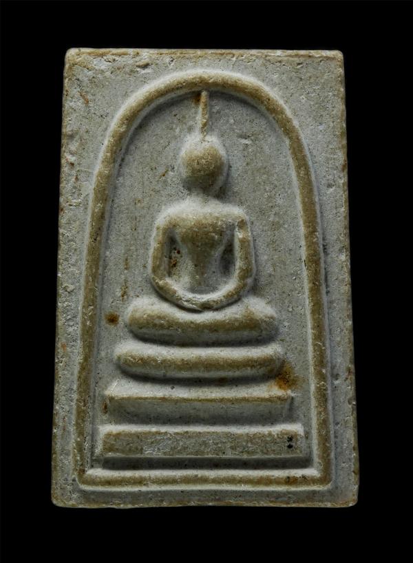 พระสมเด็จหลังวิทยุสือสาร พระครูบุญส่ง วัดสุวรรณมาตร์ อ.เมือง จ.ฉะเชิงเทรา เนื้อผงพุทธคุณ ผงว่าน ผงน้ำมัน | https://kamulet.in.th