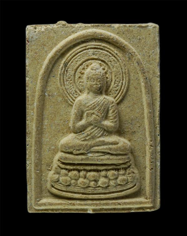  พระผงพิมพ์ประทานพร หลังมียันต์ เนื้อผงว่าน พระเก่าสวย ไม่ทราบที่ | https://kamulet.in.th