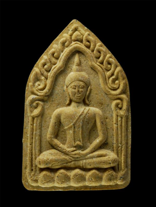 พระขุนแผน พิมพ์ทรงพลเล็ก ด้านหลังยันต์อุ มีชื่อย่อวัด ว.ต.ป. เนื้อผงพุทธคุณ ผงว่าน ไม่ทราบที่ | https://kamulet.in.th