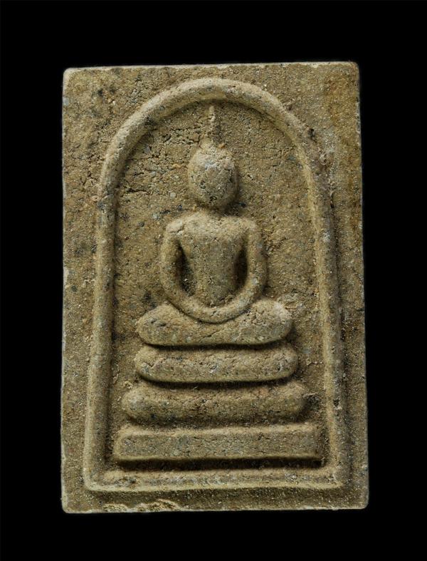 พระสมเด็จ หลวงพ่อฮวด(พระครูธรรมวุฒิคุณ) วัดเสม็ด จ.ชลบุรี เนื้อผงพุทธคุณ ผงว่าน พระเก่าสวย มวลสารดี | https://kamulet.in.th