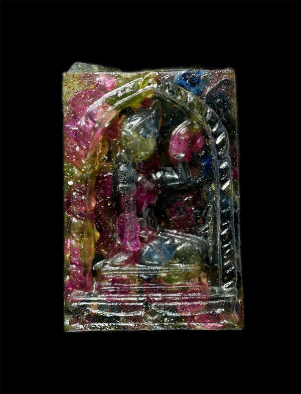 นางกวักพลอย 7 สี รุ่น1 หลวงพ่อเพิ่ม(พระครูสาสนกิจบริหาร) วัดคมบาง ต.คมบาง อ.เมือง จ.จันทบุรี  | https://kamulet.in.th