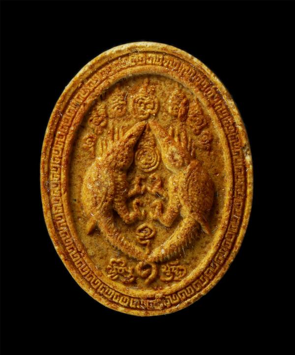 สาริกาทิวไผ่ ครูบากฤษณะ อินทวัณโณ สำนักสงฆ์เวฬุวัณ บ้านคลองกระทิง ต.ไทยสามัคคี อ.วังน้ำเขียว จ.นครราชสีมา รุ่นสร้างโบสถ์ วัดวังใหม [..] | https://kamulet.in.th