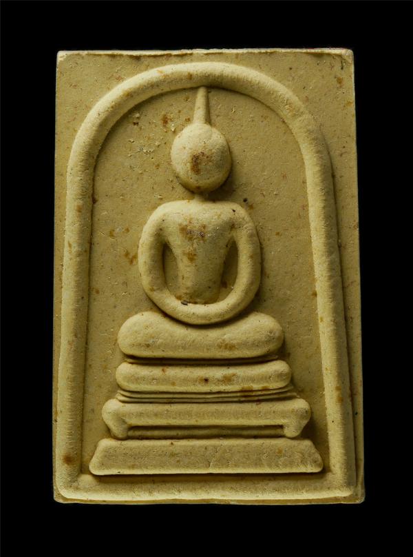 พระสมเด็จหลวงปู่แผ้ว ปวโร วัดรางหมัน (วัดประชาราษฎร์บำรุง) ต.รางพิกุล อ.กำแพงแสน จ.นครปฐม รุ่นเสาร์ 5 ปี2553 หลังลายเซ็น ยันต์ นะ  [..] | https://kamulet.in.th